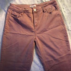 Mauve Colored Skinny Jeans